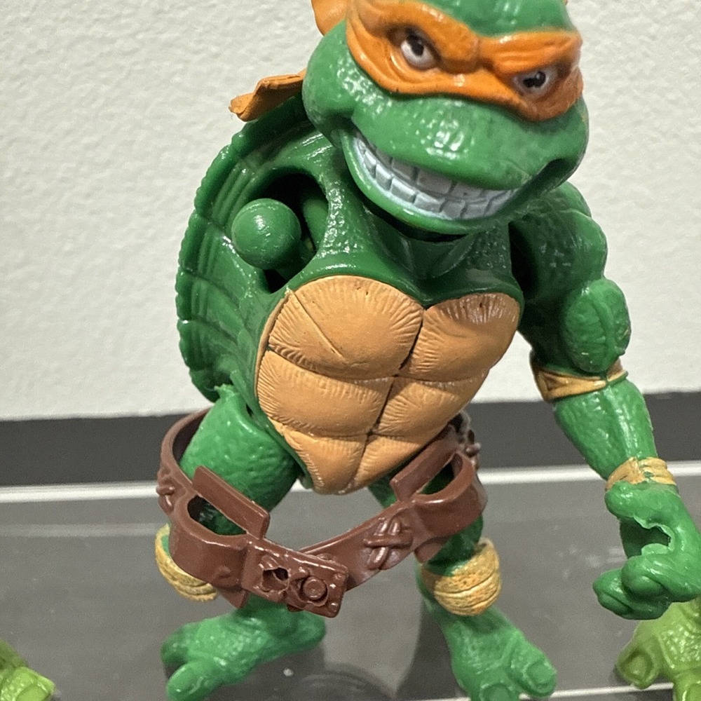 TMNT Ninja Turtles LOT Of 3 With Belts Missing Arm Unknown Year No Weapons 4" - Picture 7 of 7